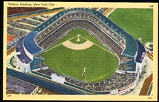 Acacia Card Co. “128, 159, 79633: Yankee Stadium, New York City” Linen Postcard