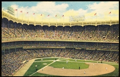 Alfred Mainzer “1C-H744: Yankee Stadium, New York City” Linen Postcard