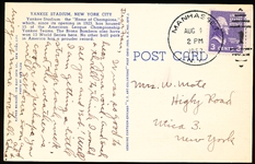 Alfred Mainzer “1C-H744: Yankee Stadium, New York City” Linen Postcard