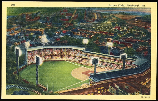 Minsky Bros. “815, 1B-H2202: Forbes Field, Pittsburgh, Pa.” Linen Postcard