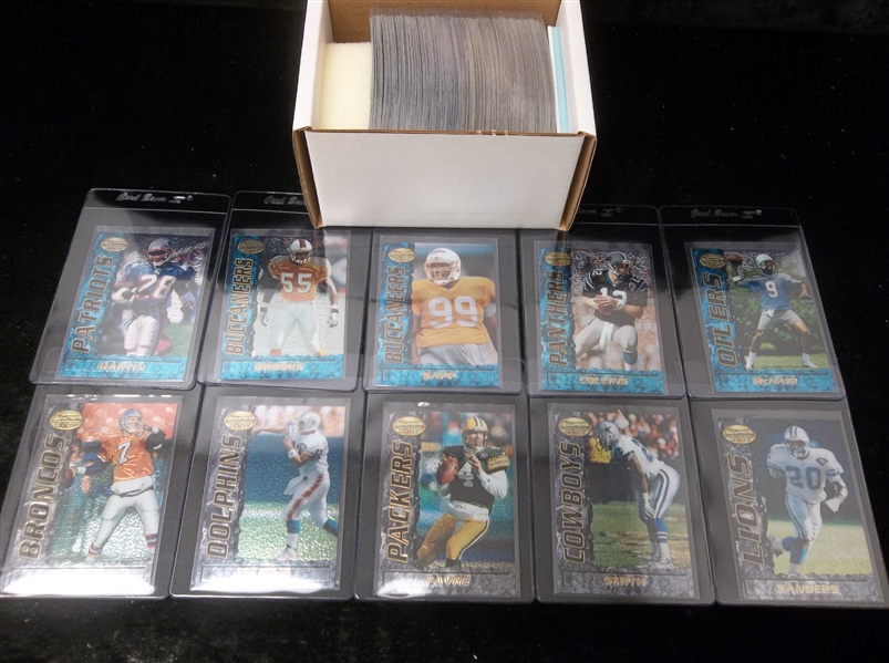 1995 Bowman’s Best Football Complete Set of 180 in Penny Sleeves