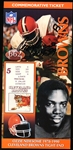 Ozzie Newsome Autographed 1999 Classic Collectible Commemorative Browns Ticket with Original Autograph Ticket- #4412/10,000