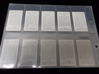1937 Gallaher Ltd. “Wild Animals” Complete English Set of 48 in Pages