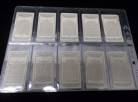1939 John Player “Animals of the Countryside” Complete English Tobacco Set of 50 in Pages
