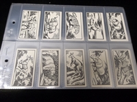 1953 R. Marcantonio Ltd. “Interesting Animals” Complete B & W English Set of 50 in Pages
