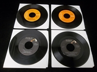 Four Diff. Elvis Presley Small Vinyl (45’s) Records in Sleeves