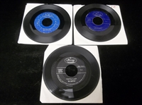 Three “The Big Bopper” 45 RPM Vinyl Records