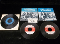 Three Diff. “The Monkees” 45 RPM Vinyl Records