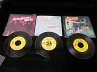 The Rolling Stones Late ‘70’s-Early 80’s 45 RPM Records- 3 Diff.