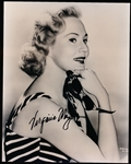 Virginia Mayo Autographed 8 x 10” B & W 2nd Generation Photo