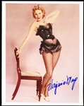 Virginia Mayo Autographed 8 x 10” Colored 2nd Generation Showgirl Photo