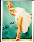 Virginia Mayo Autographed 8 x 10” Color 2nd Generation Showgirl Costume Photo