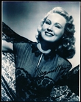 Virginia Mayo Autographed 8 x 10” B & W Black Lace Dress Classic Photo