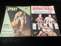 Two Diff. Older Basketball Cover Magazines