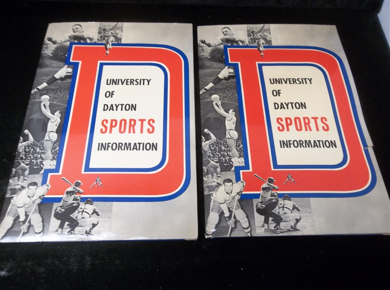 Pair of 1967 University of Dayton (Ohio) Sports Information Packets
