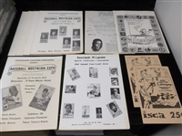 Stack of Early Sports Trade Show Programs/ Hobby Publications/ Catalogs From 1974- Early 80’s- 27 Asst. Items