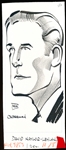 Murray Olderman Original 9” x 3-3/4” Art- David Naylor-Leyland Portrait