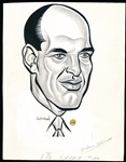 Murray Olderman Original 7-3/4” x 10” Art- Jordan Olivar Portrait