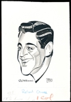 Murray Olderman Original 6-3/4” x 9-3/4” Art- Rafael Osuna Portrait