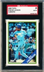 Autographed 1988 Topps Bsbl. #750 Bo Jackson- SGC Certified/ Slabbed