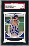 Autographed 2013 Bowman Draft Picks and Prospects #BDPP19 Aaron Judge RC- SGC Certified/ Slabbed