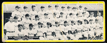 1951 Topps Bb Team Card- “1950 National League Champions- Philadelphia Phillies”