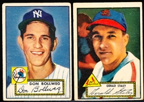 1952 Topps Bb- 2 Diff