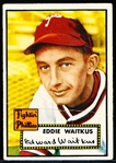 1952 Topps Bb- #158 Eddie Waitkus, Phillies