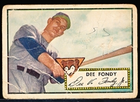 1952 Topps Bb- #359 Dee Fondy, Cubs- Hi#