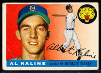 1955 Topps Bb- #4 Al Kaline, Tigers- 2nd Year Card