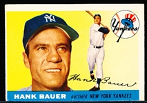 1955 Topps Bb- #166 Hank Bauer, Yankees