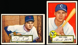 1952 Topps Baseball- 2 Diff Black Back Low #’s