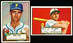 1952 Topps Baseball- 2 Diff Black Back Low #’s