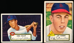 1952 Topps Baseball- 2 Diff Black Back Low #’s