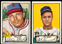 1952 Topps Baseball- 2 Diff Black Back Low #’s