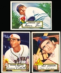 1952 Topps Baseball- 3 Diff