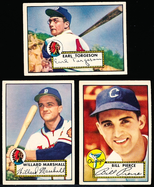 1952 Topps Baseball- 3 Diff