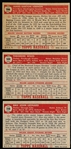 1952 Topps Baseball- 3 Diff