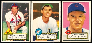 1952 Topps Baseball- 3 Diff