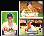 1952 Topps Baseball- 3 Diff