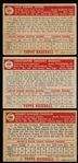 1952 Topps Baseball- 3 Diff