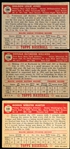 1952 Topps Baseball- 3 Diff