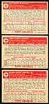 1952 Topps Baseball- 3 Diff