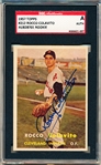 Autographed 1957 Topps Baseball- #212 Rocco Colavito, Cleveland- Rookie! SGC Certified & Encapsulated