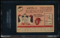 Autographed 1958 Topps Bb- #32 J.W. Porter, Tigers- SGC Certified & Encapsulated