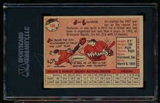 Autographed 1958 Topps Bb- #108 Jim Landis, White Sox- SGC Certified & Encapsulated