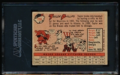 Autographed 1958 Topps Bb- #159 Taylor Phillips, Cubs- SGC Certified & Encapsulated