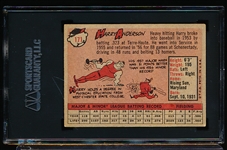 Autographed 1958 Topps Bb- #171 Harry Anderson, Phillies- SGC Certified & Encapsulated