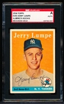 Autographed 1958 Topps Bb- #193 Jerry Lumpe, Yankees- SGC Certified & Encapsulated