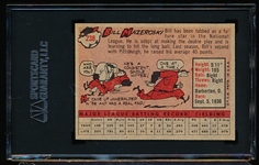 Autographed 1958 Topps Bb- #238 Bill Mazeroski, Pirates- SGC Certified & Encapsulated